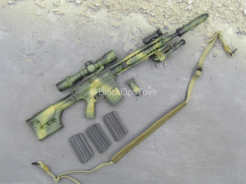 Load image into Gallery viewer, 31st MEU Free Fall Insertion - Camo Mk11 MOD1 Rifle w/Attachments
