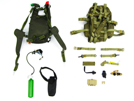 31st MEU Free Fall Insertion - Parachute w/Bag & Gear Set