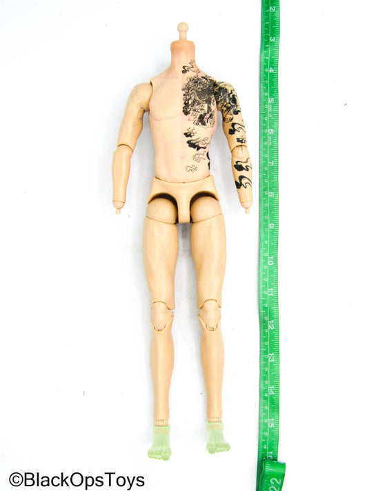 Zhang Qiling - Male Base Body w/Tattoos & 3d Printed Feet & Stand