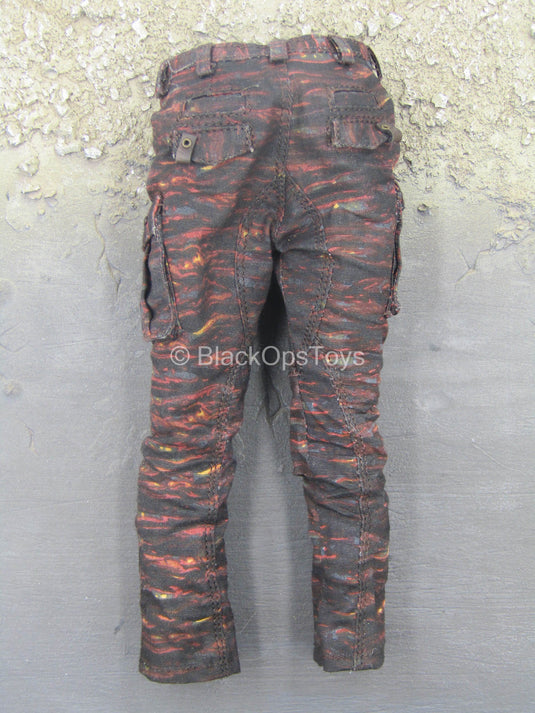 Gangsters Kingdom Spade 5 - Black & Red Tiger Stripe Pants