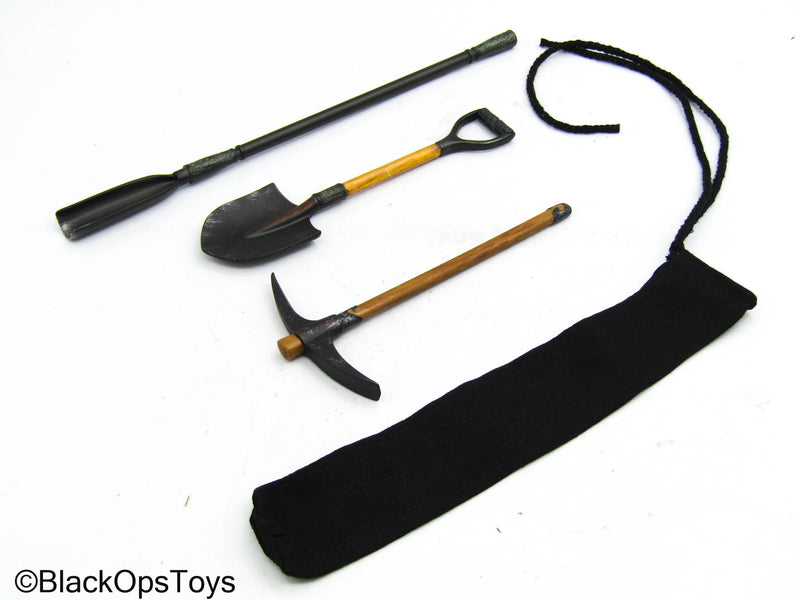 Load image into Gallery viewer, Zhang Qiling - Shovel &amp; Pickaxe Set w/Black Carry Bag

