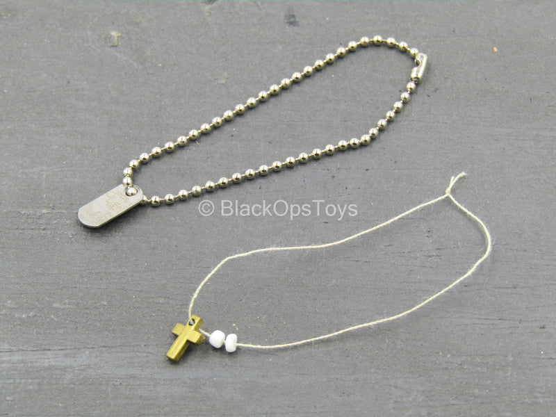 Load image into Gallery viewer, Platoon - Vietnam Elias - Dog Tag &amp; Necklace Set
