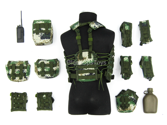 PLA Navy Marine Corps - Tropical Type 07 Pixelated Camo Vest Set