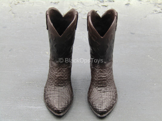 Anton - Brown Cowboy Boots (Peg Type)