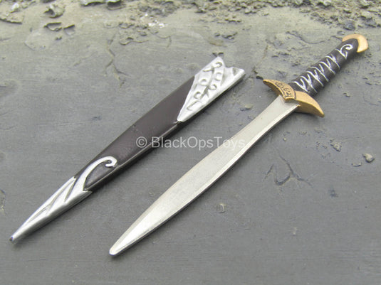 LOTR - Frodo Baggins - Metal Elven Knife Sting w/Black Sheath