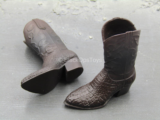 Anton - Brown Cowboy Boots (Peg Type)