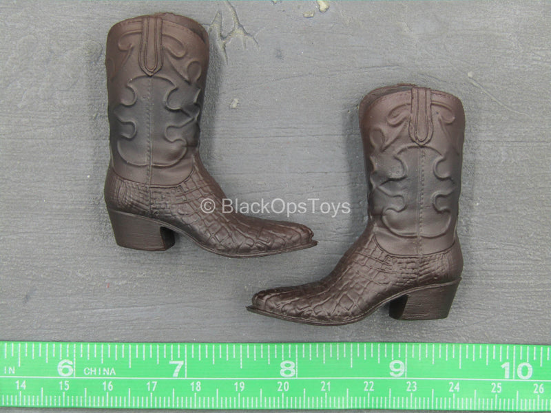 Load image into Gallery viewer, Anton - Brown Cowboy Boots (Peg Type)
