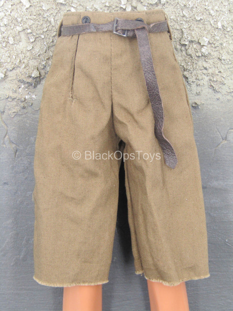 Load image into Gallery viewer, LOTR - Frodo Baggins - Tan Pants w/Brown Leather-Like Belt
