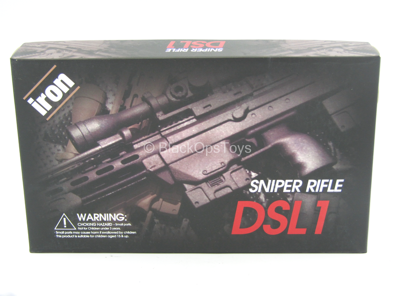 Load image into Gallery viewer, Tan DSL1 Sniper Rifle - MINT IN BOX
