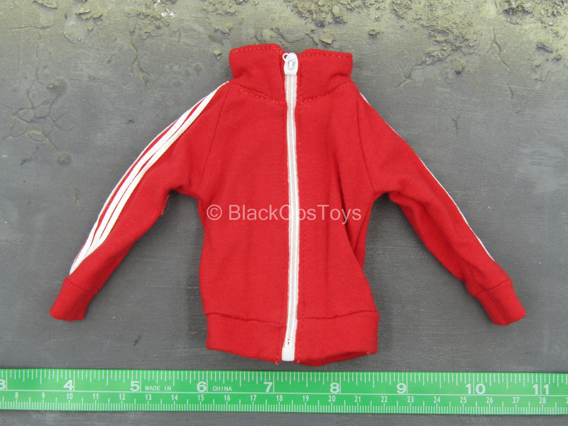 Load image into Gallery viewer, Red &amp; White Track Suit Set
