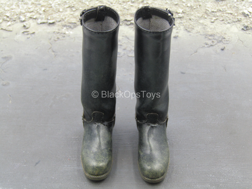 Star Wars - Han Solo - Weathered Black Leather Like Boots (Peg Type)