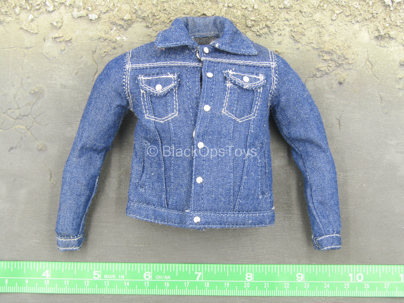 Load image into Gallery viewer, Blue Denim Like Jean Jacket
