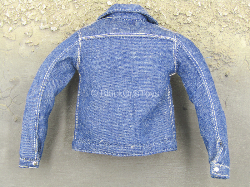 Load image into Gallery viewer, Blue Denim Like Jean Jacket
