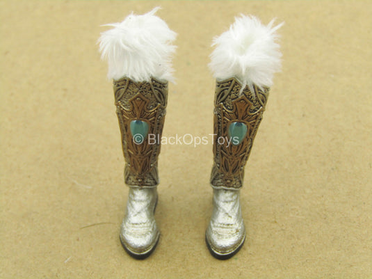 1/12 - Tariah Silver Valkyrie - Silver Like Boots w/Greaves Set