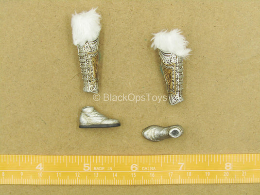 1/12 - Tariah Silver Valkyrie - Silver Like Boots w/Greaves Set