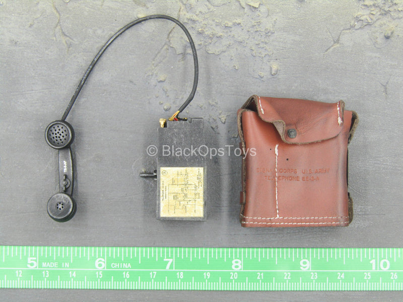 Load image into Gallery viewer, WWII - 2nd Armored Division MP - Leather Like Bag w/Radio
