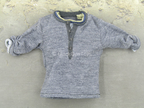 The Expendables 2 - Barney Ross - Grey Shirt w/Rolled Up Sleeves