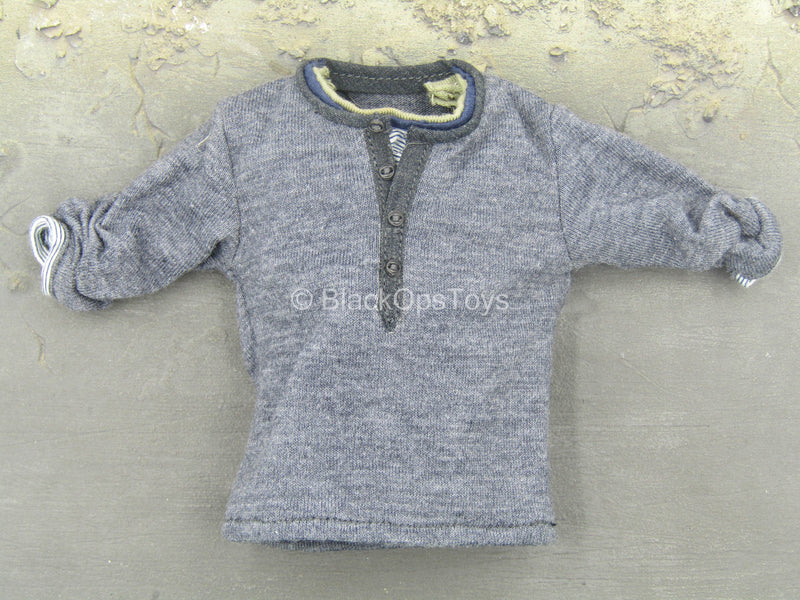 Load image into Gallery viewer, The Expendables 2 - Barney Ross - Grey Shirt w/Rolled Up Sleeves
