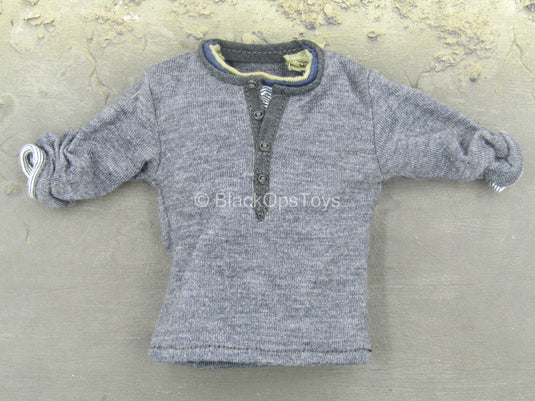 The Expendables 2 - Barney Ross - Grey Shirt w/Rolled Up Sleeves