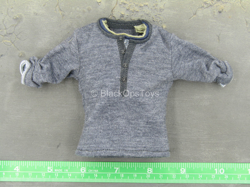 Load image into Gallery viewer, The Expendables 2 - Barney Ross - Grey Shirt w/Rolled Up Sleeves
