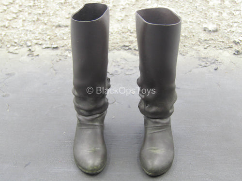 GOT - Jon Snow - Black Knee High Boots (Peg Type)