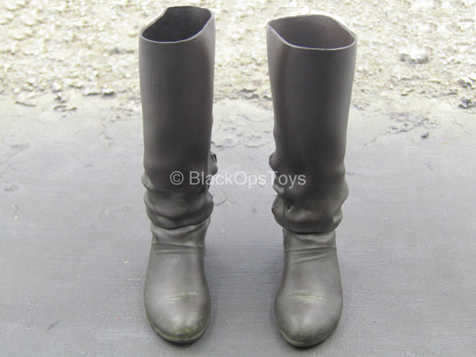 GOT - Jon Snow - Black Knee High Boots (Peg Type)