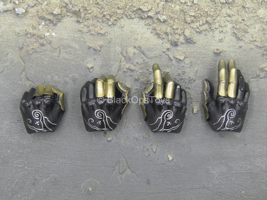 Destiny 2 - Hunter Golden Trace - Black & Gold Gloved Hand Set (Type 1)