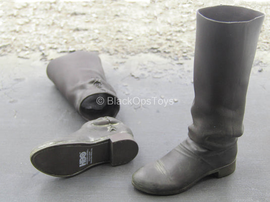 GOT - Jon Snow - Black Knee High Boots (Peg Type)