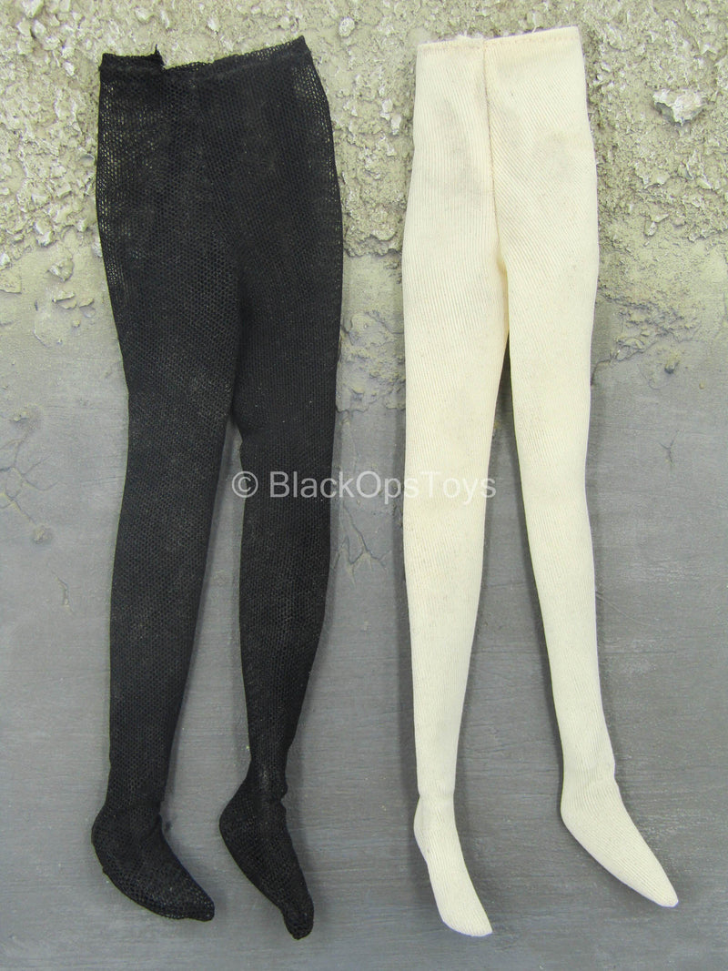Load image into Gallery viewer, Spy &quot;Kathy&quot; - Black &amp; Off White Leggings Set
