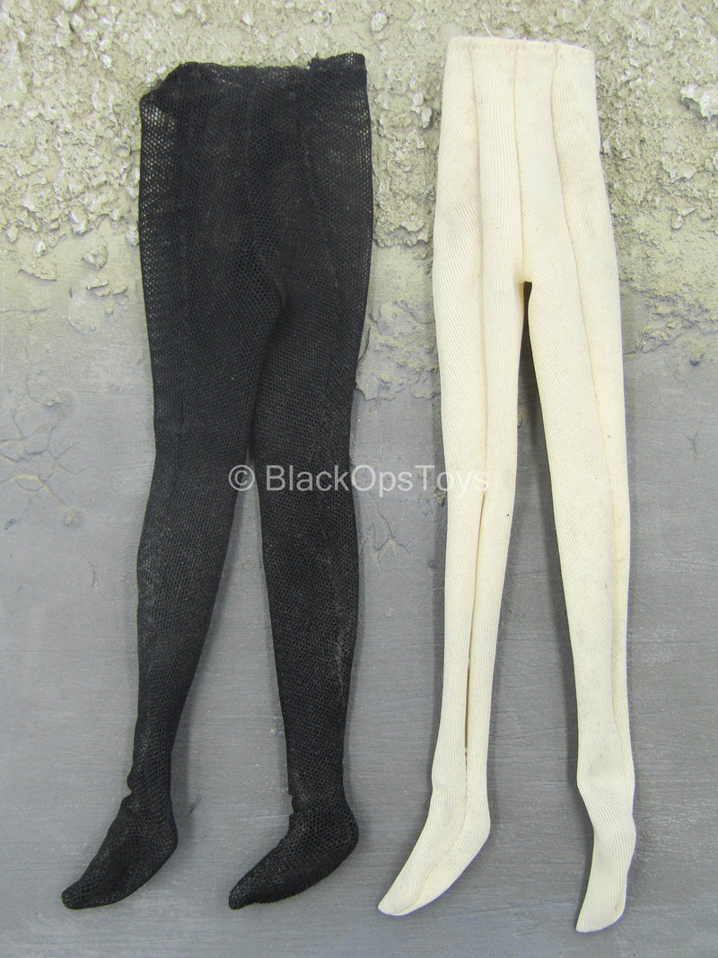 Load image into Gallery viewer, Spy &quot;Kathy&quot; - Black &amp; Off White Leggings Set

