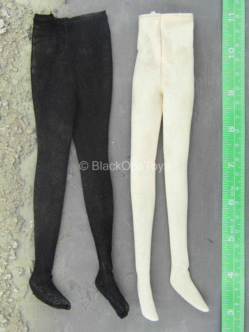 Load image into Gallery viewer, Spy &quot;Kathy&quot; - Black &amp; Off White Leggings Set
