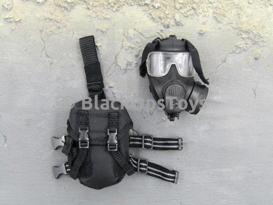 LAPD SWAT 3.0 - Takeshi Yamada - Black Gas Mask & Pouch Set