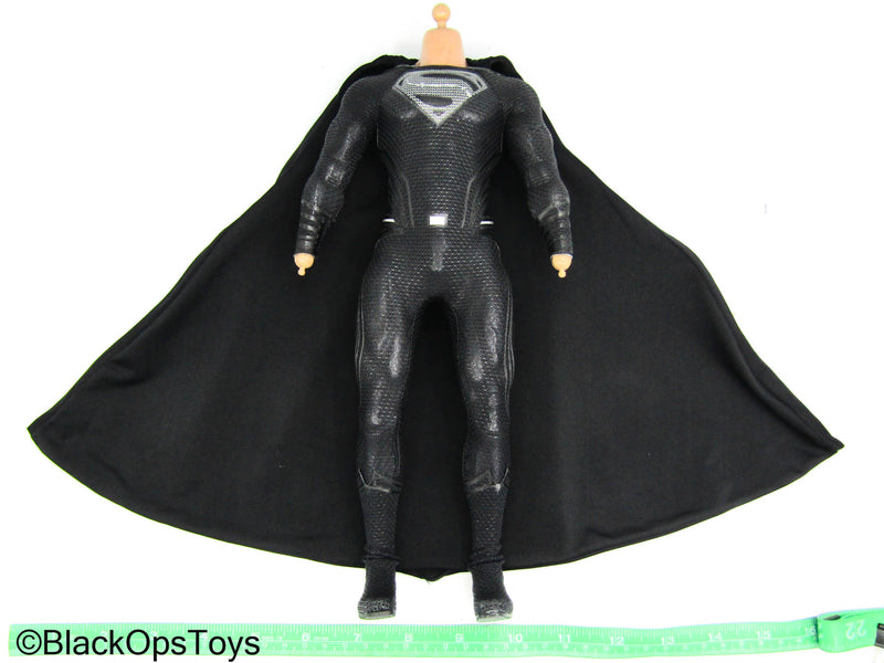 Load image into Gallery viewer, The Black Transcendent - Male Dressed Body w/Black Suit &amp; Wired Cape
