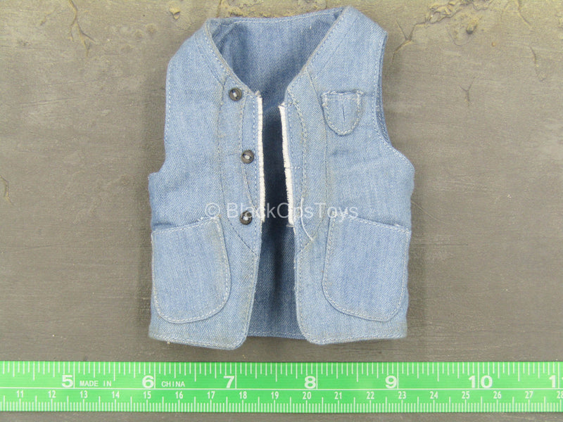 Load image into Gallery viewer, The Expendables 2 - Barney Ross - Blue Denim Like Vest
