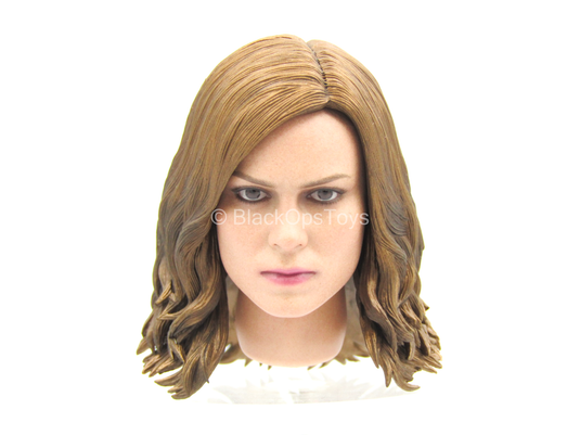 Captain Marvel - Female Head Sculpt In Brie Larson Likeness