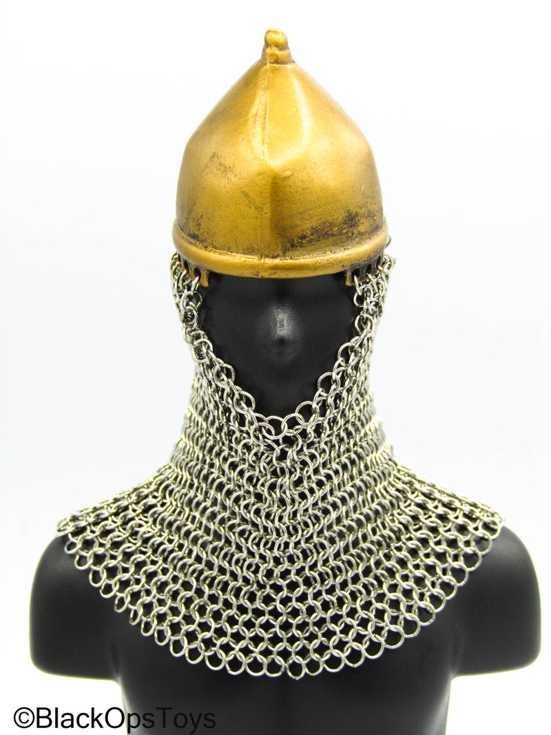 Load image into Gallery viewer, Persian Archer - Metal Helmet w/Chain Mail
