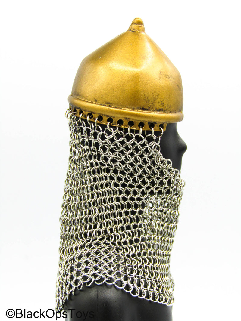 Load image into Gallery viewer, Persian Archer - Metal Helmet w/Chain Mail

