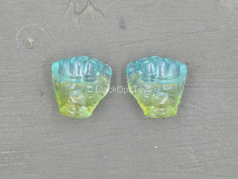Load image into Gallery viewer, Captain Marvel - Translucent Blue &amp; Yellow Female Hands
