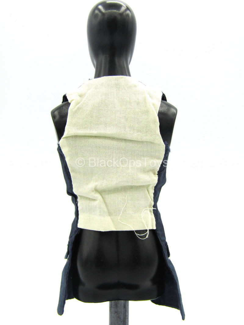 Load image into Gallery viewer, POTC - Jack Sparrow - Blue Long Pirate Vest
