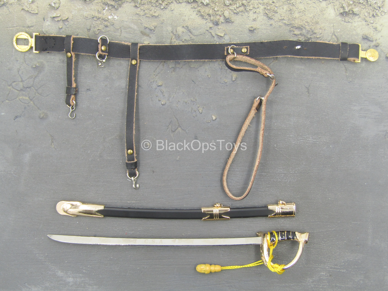 Load image into Gallery viewer, George E. Pickett - Metal Sword w/leather Like Belt
