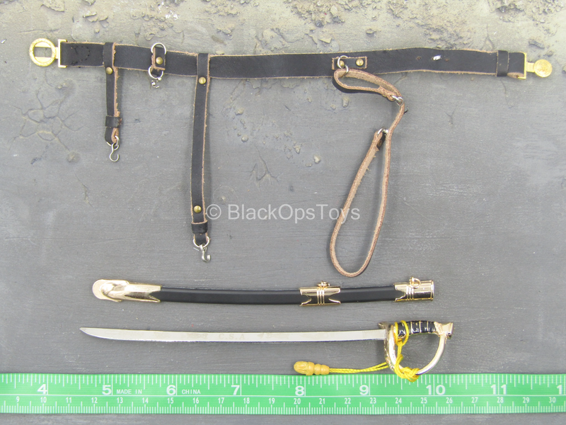 Load image into Gallery viewer, George E. Pickett - Metal Sword w/leather Like Belt
