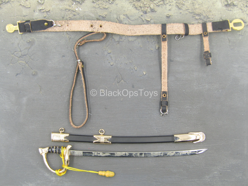 Load image into Gallery viewer, George E. Pickett - Metal Sword w/leather Like Belt
