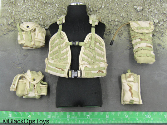 3C Desert MOLLE Combat Vest w/Pouch Set