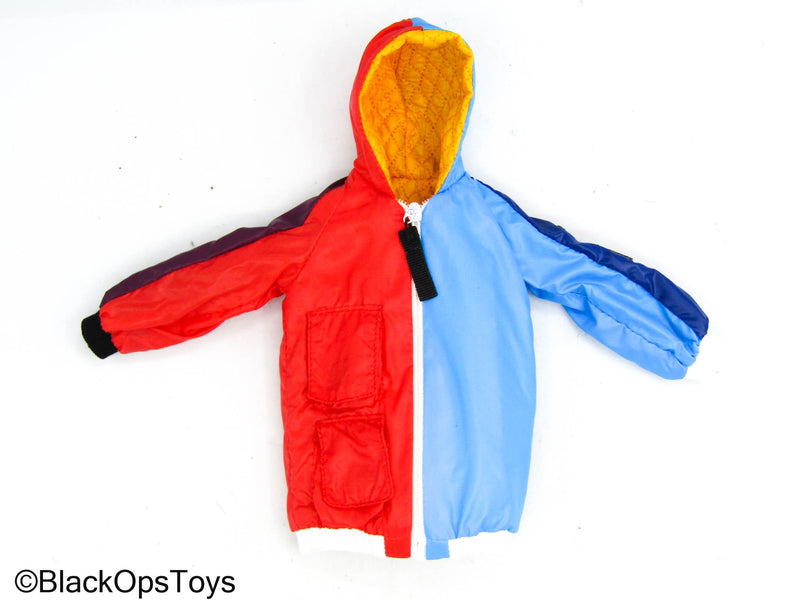 Load image into Gallery viewer, Bee Girl Beautiful Stinger - Red &amp; Blue Hooded Female Jacket
