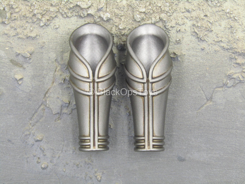 Load image into Gallery viewer, Dawn - Grey Forearm Gauntlets
