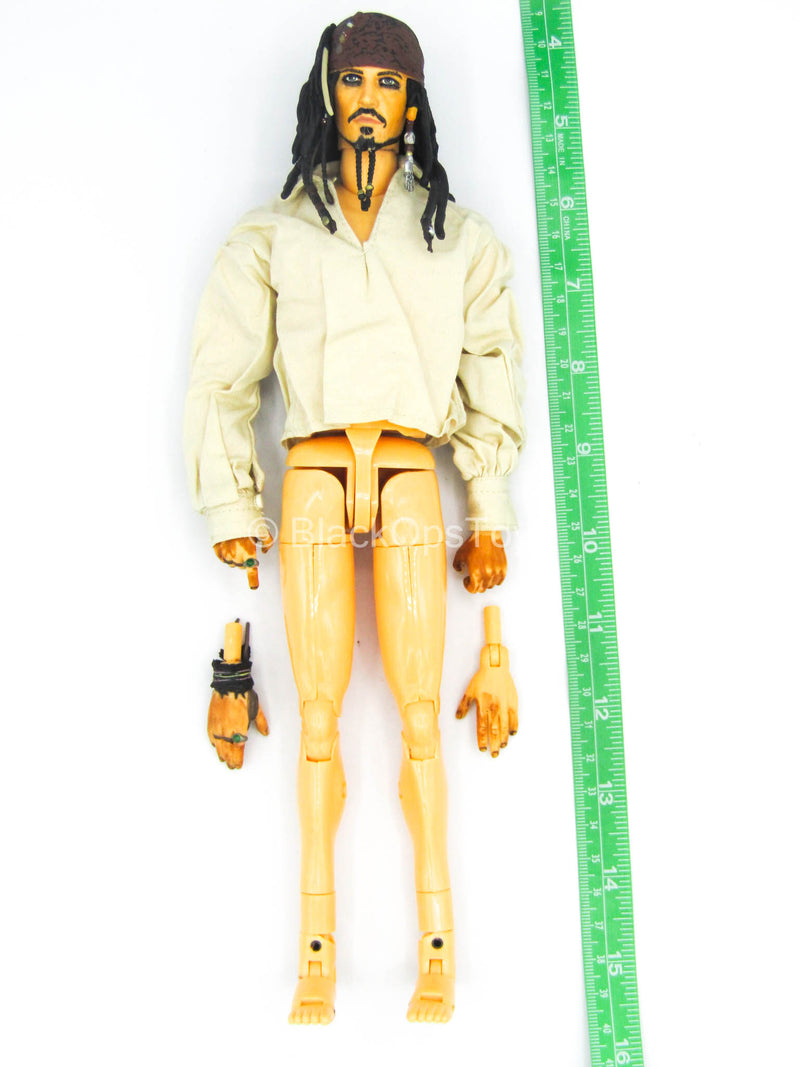 Load image into Gallery viewer, POTC - Jack Sparrow - Male Body w/Head Sculpt &amp; Display Stand
