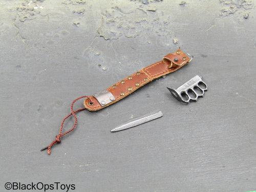 Broken Metal Knife w/Sheath