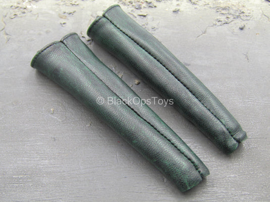 Dawn - Green Leather Like Leg Covers