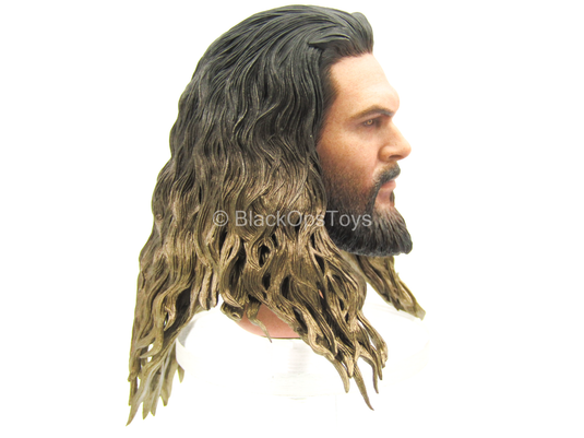 Aquaman - Male Head Sculpt In Jason Momoa Likeness