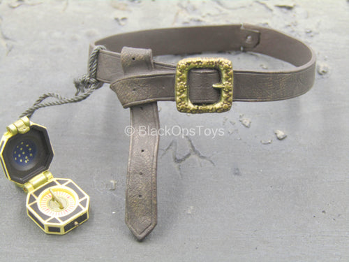 POTC - Jack Sparrow - Brown Molded Belt w/Compass